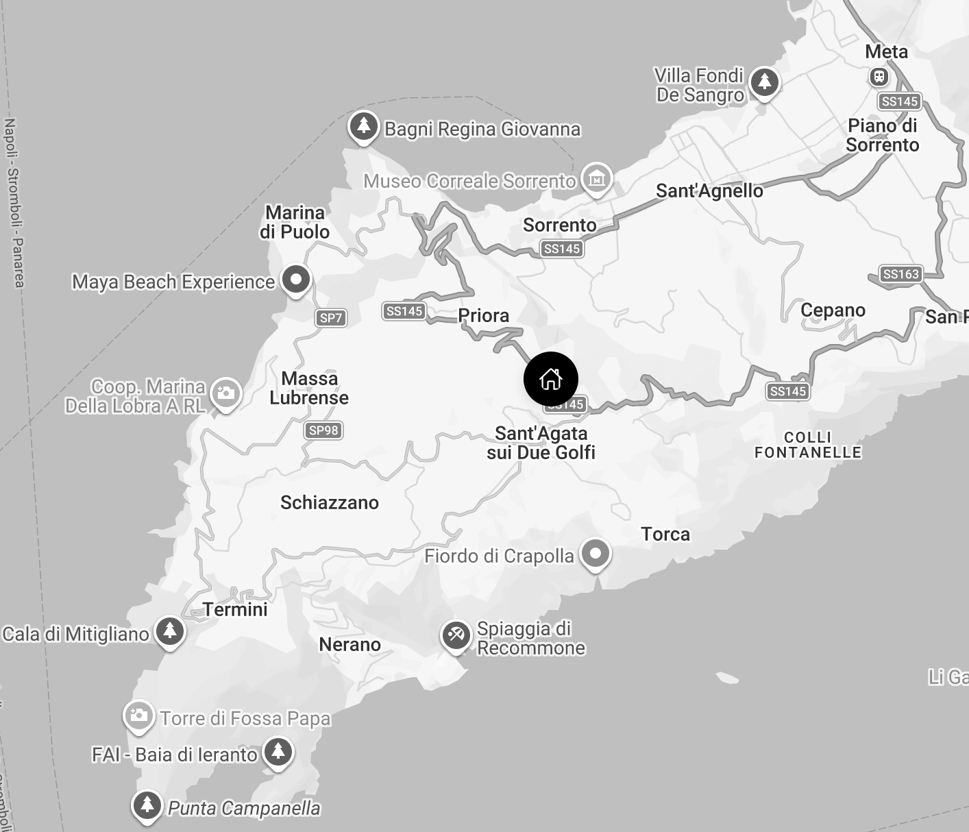 Static location map