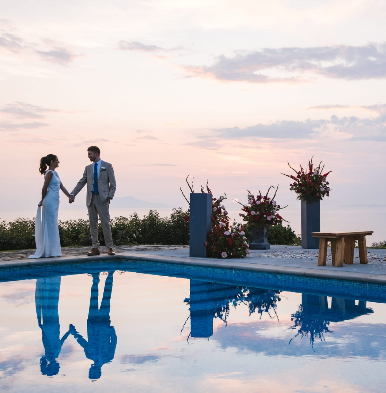 Wedding setting at Casale
